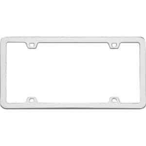 Cruiser Accessories Neo license plate frame in chrome, front view