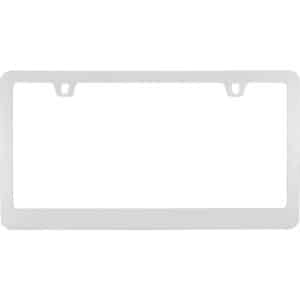 Cruiser Accessories Neo classic license plate frame in chrome, front view