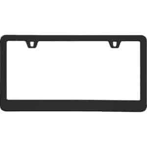 Cruiser Accessories Neo classic license plate frame in black, front view