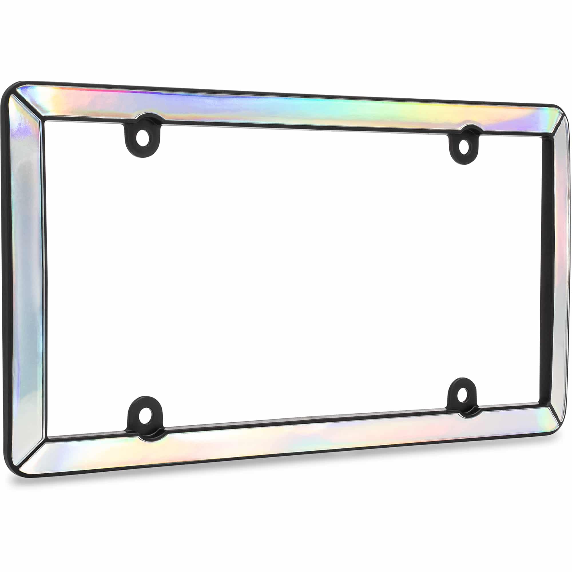 Prism License Plate Frame, Iridescent/Matte Black