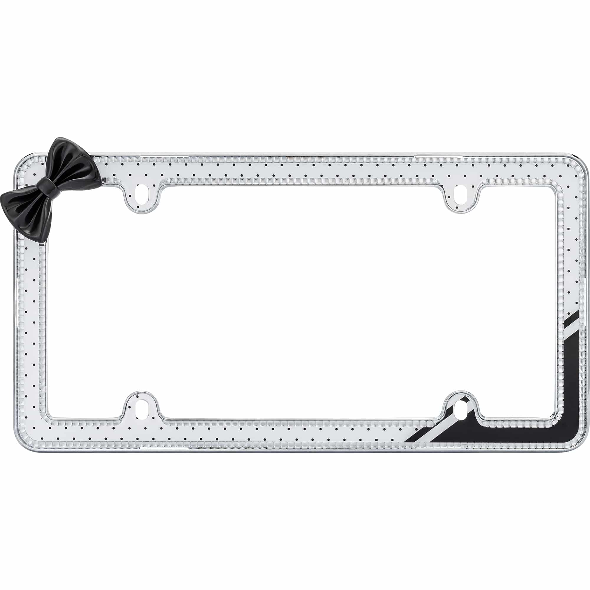 Retro Polka Dot Bling License Plate Frame