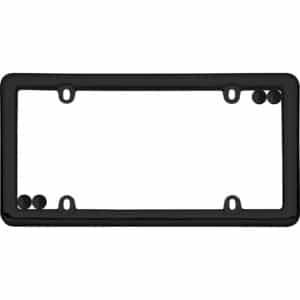 Cruiser Accessories Nouveau license plate frame in black, front view