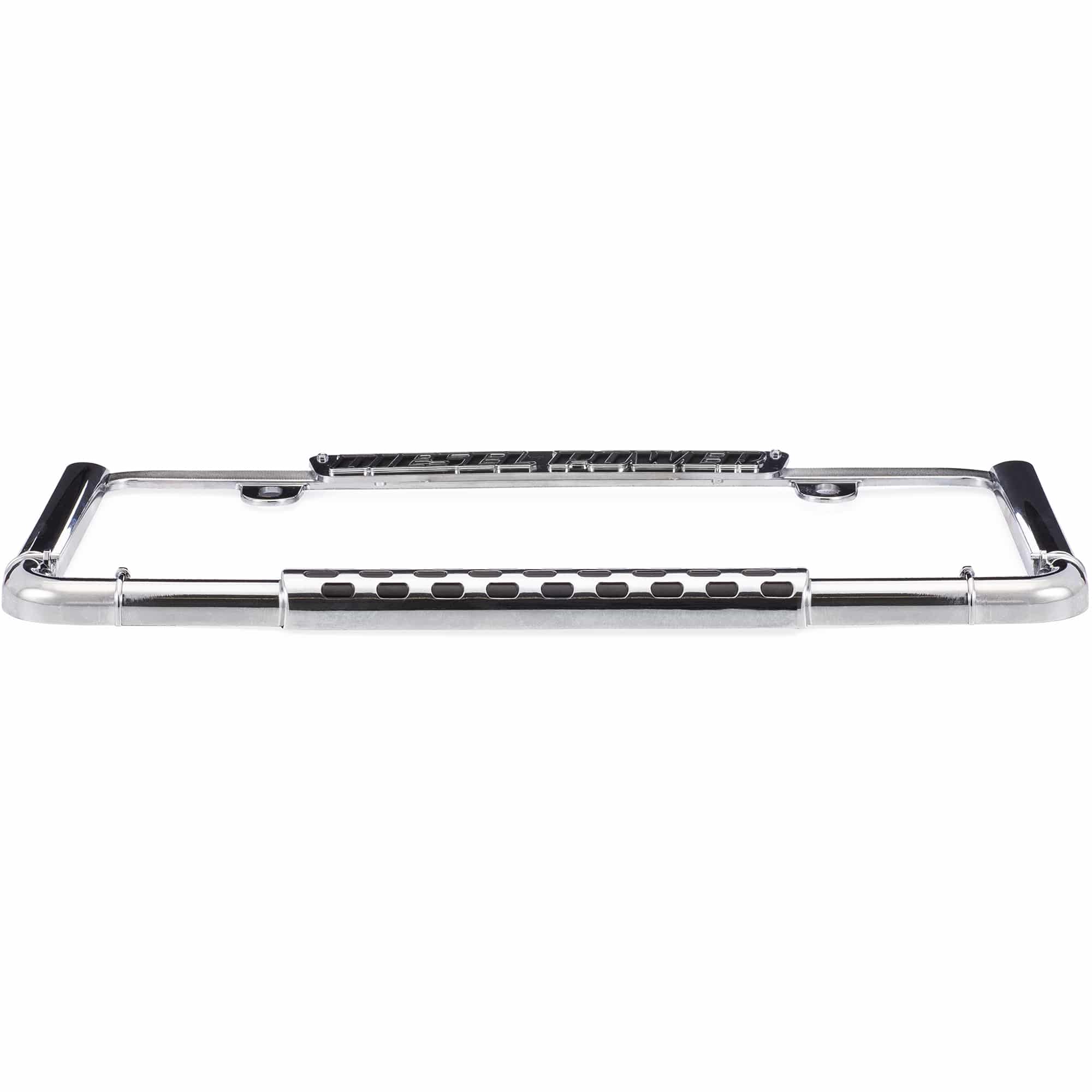 Diesel Power License Plate Frame, Chrome