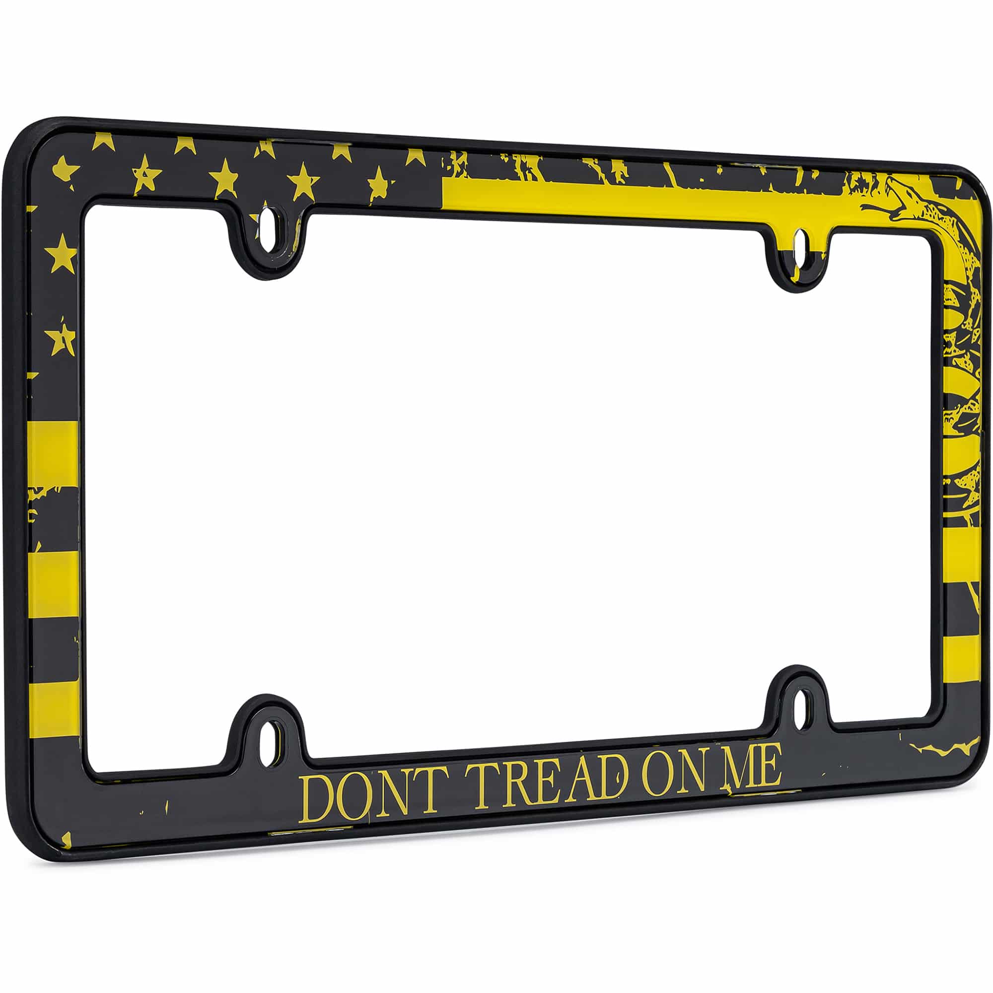 Don’t Tread On Me License Plate Frame, Matte Black