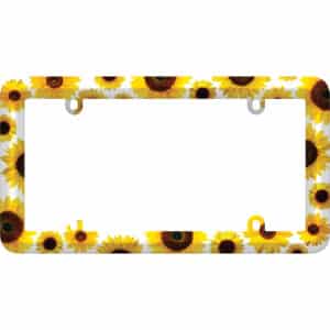 Cruiser Accessories Sunflower license plate frame, front view