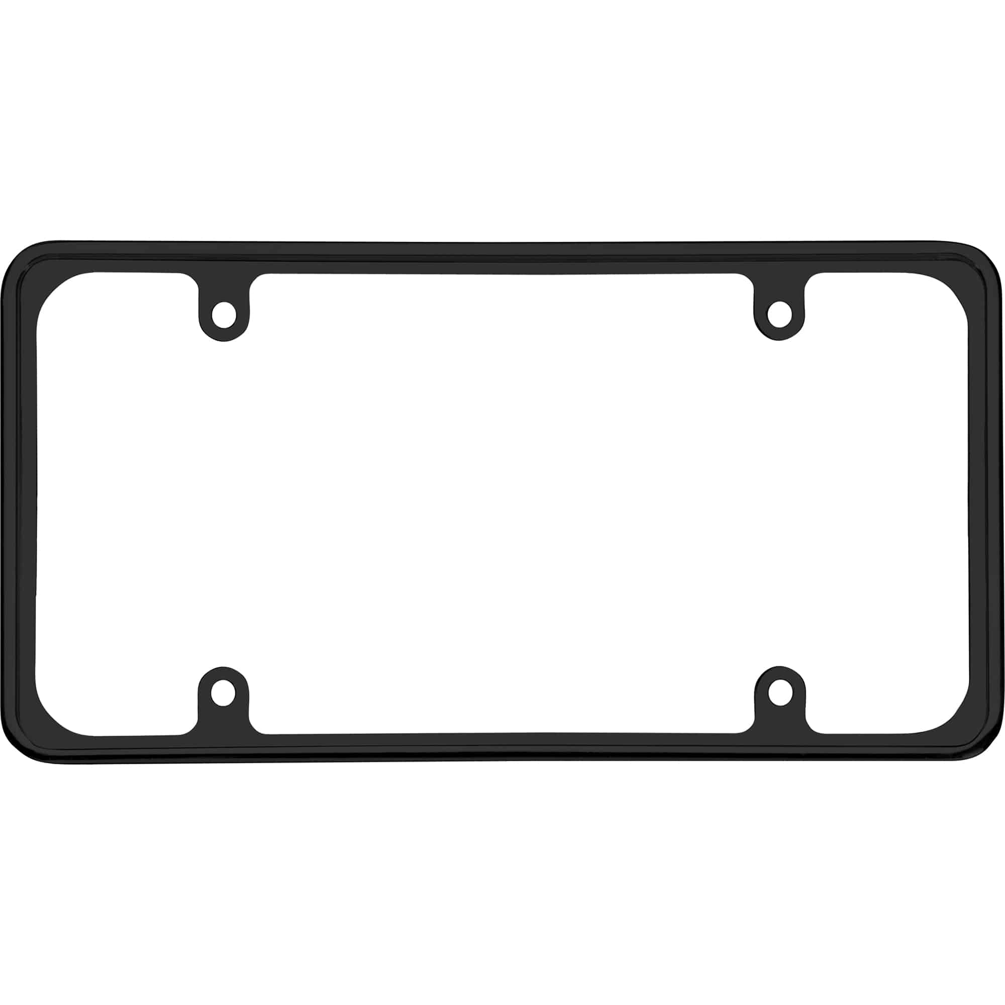 Perimeter License Plate Frame, Black