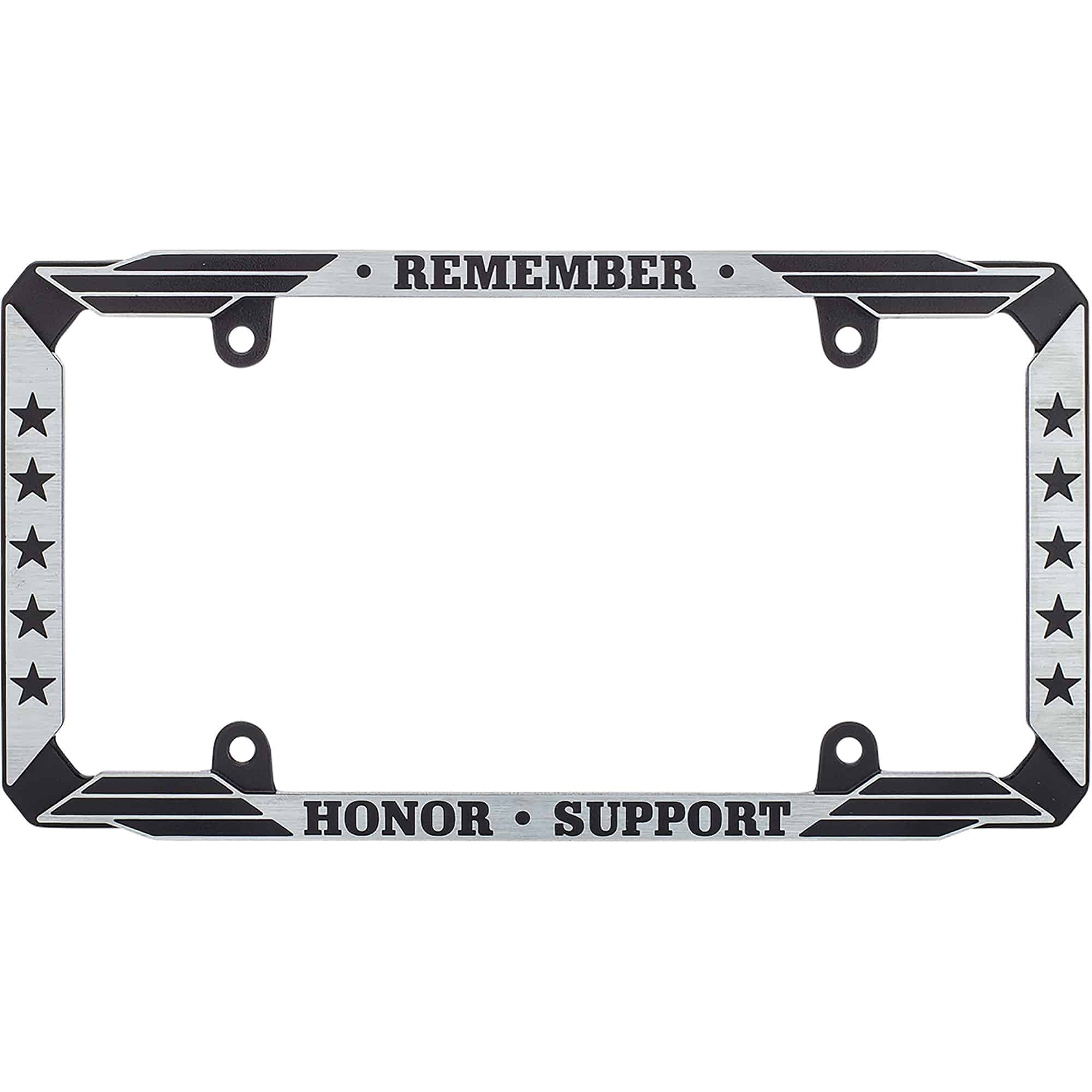 Military Appreciation License Plate Frame, Black