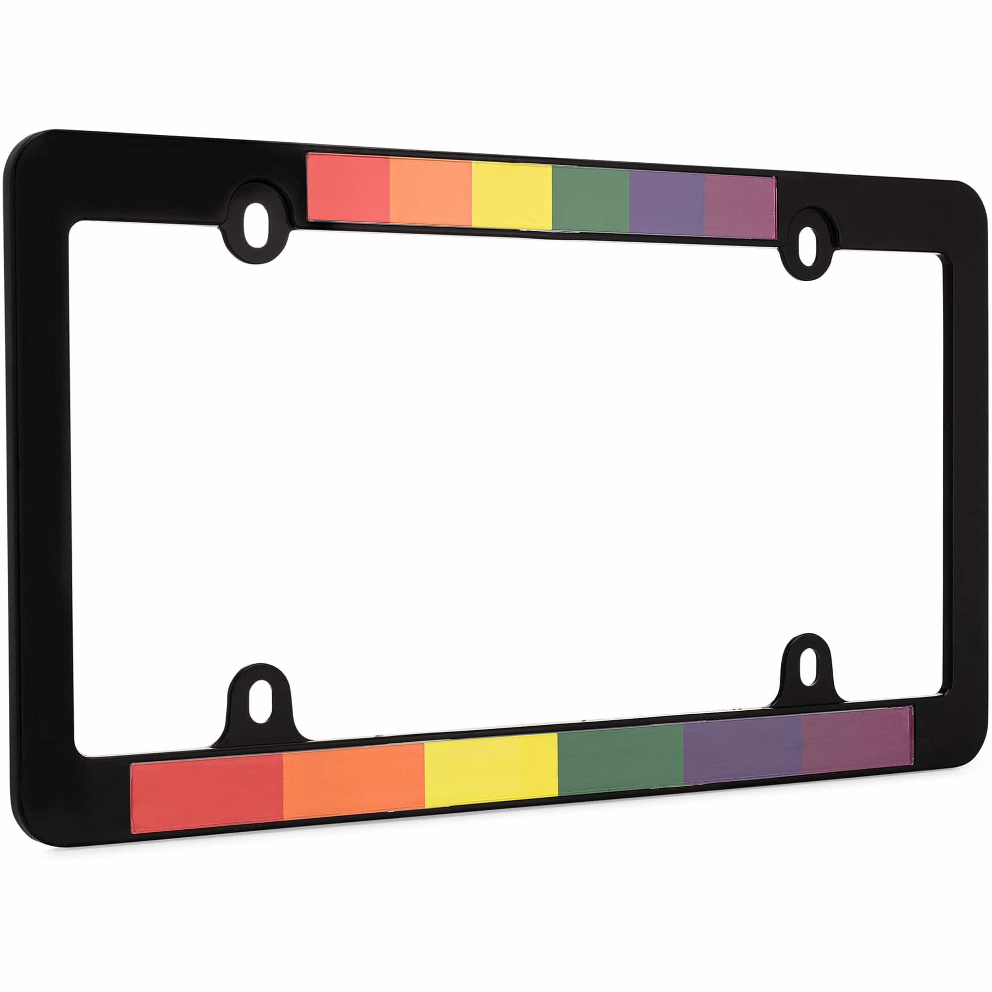Pride License Plate Frame, Black