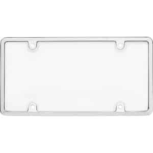 Cruiser Accessories Tuf Combo with a clear shield and chrome license plate frame, front view