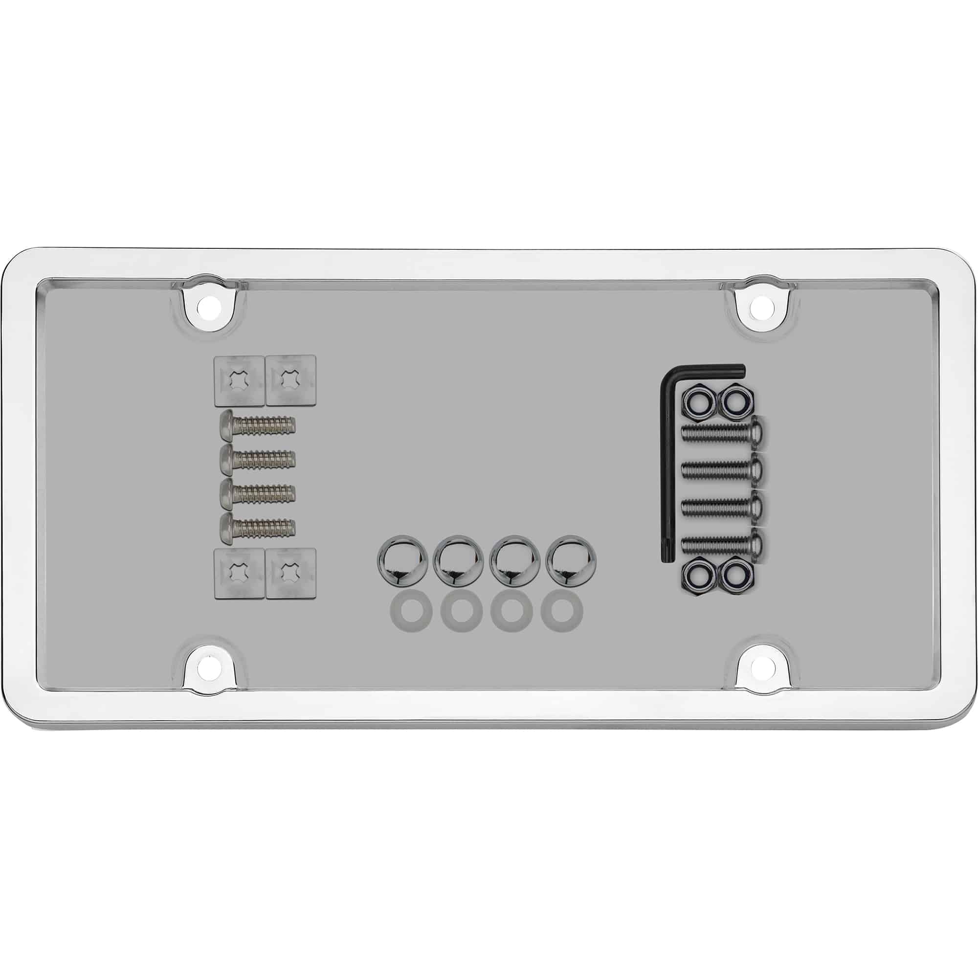 Ultimate Tuf Combo Frame with Shield, Chrome/Smoke