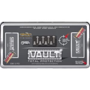 Cruiser Accessories The Vault mounting plate, clear shield, chrome frame insert, fasteners - in package view