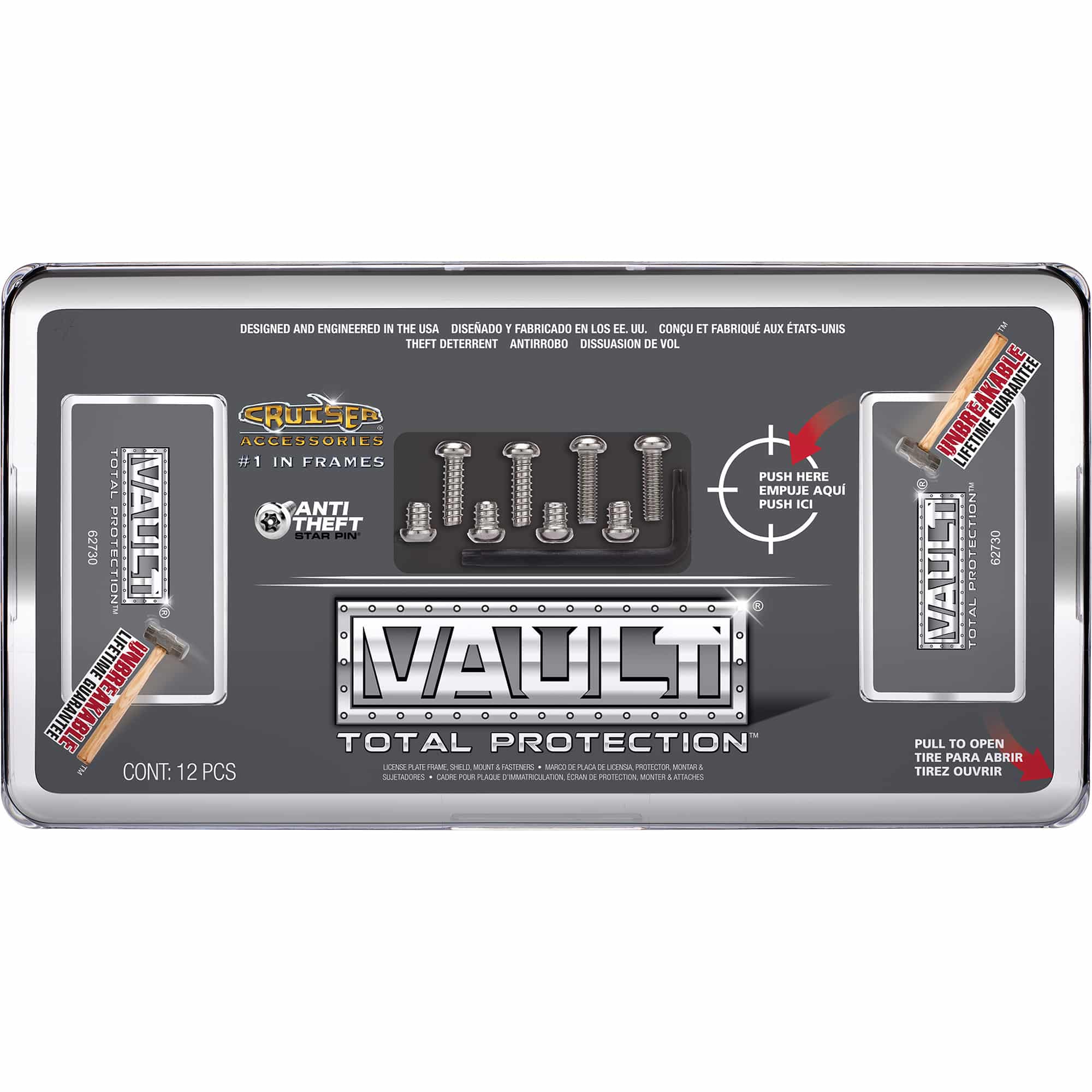 Vault Shield, Chrome/Clear
