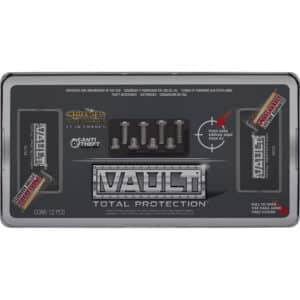 Cruiser Accessories The Vault mounting plate, smoke shield, chrome frame insert, fasteners - in package view