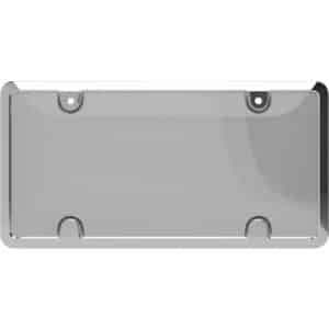 Cruiser Accessories Tuf Metal Combo with a smoke shield and chrome license plate frame, front view