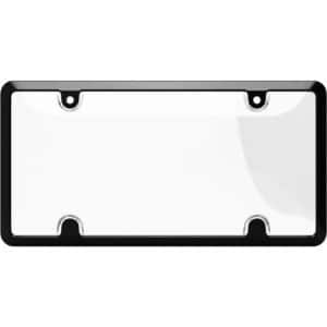 Cruiser Accessories Tuf Metal Combo with a clear shield and black license plate frame, front view