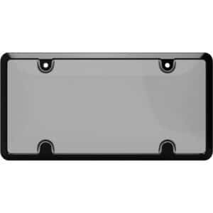Cruiser Accessories Tuf Metal Combo with a smoke shield and black license plate frame, front view