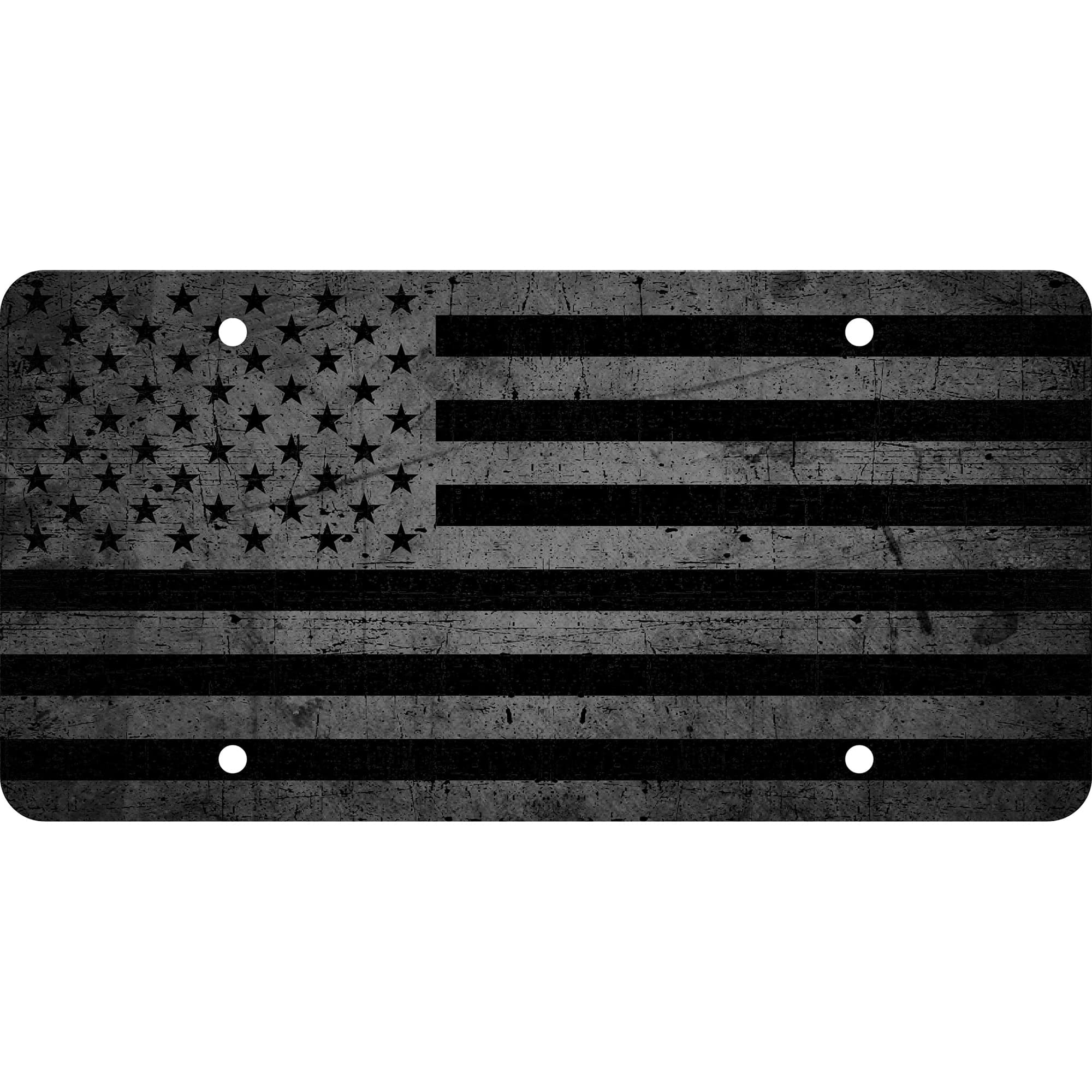 Distressed Flag Novelty Plate