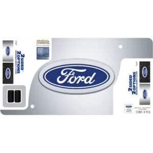 Cruiser Accessories Ford two sided novelty plate in package view