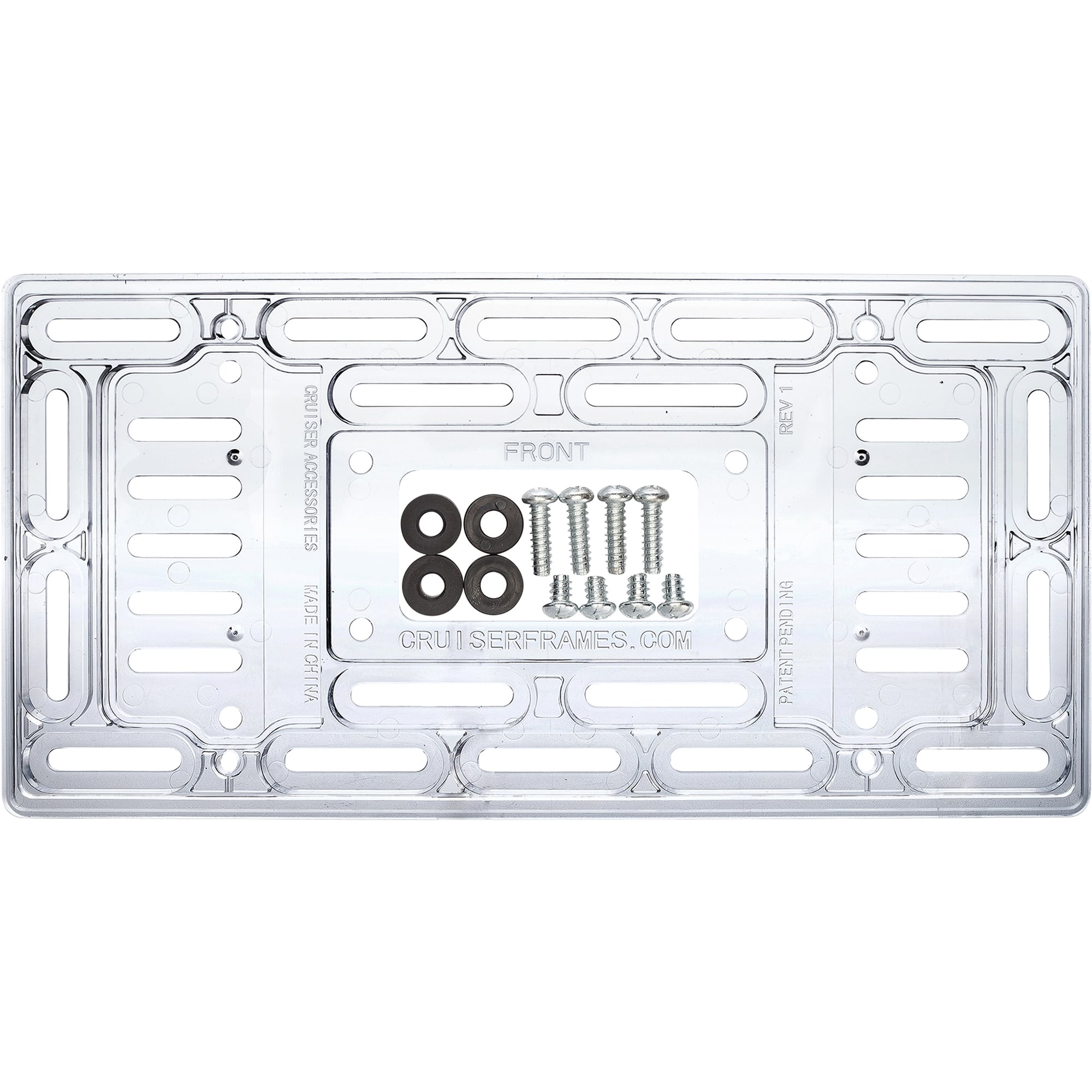 Universal License Plate Mount, Clear