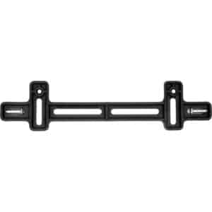 Cruiser Accessories Black License plate bracket, front view