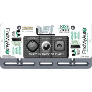 Cruiser Accessories Find my auto license plate mount, in package view