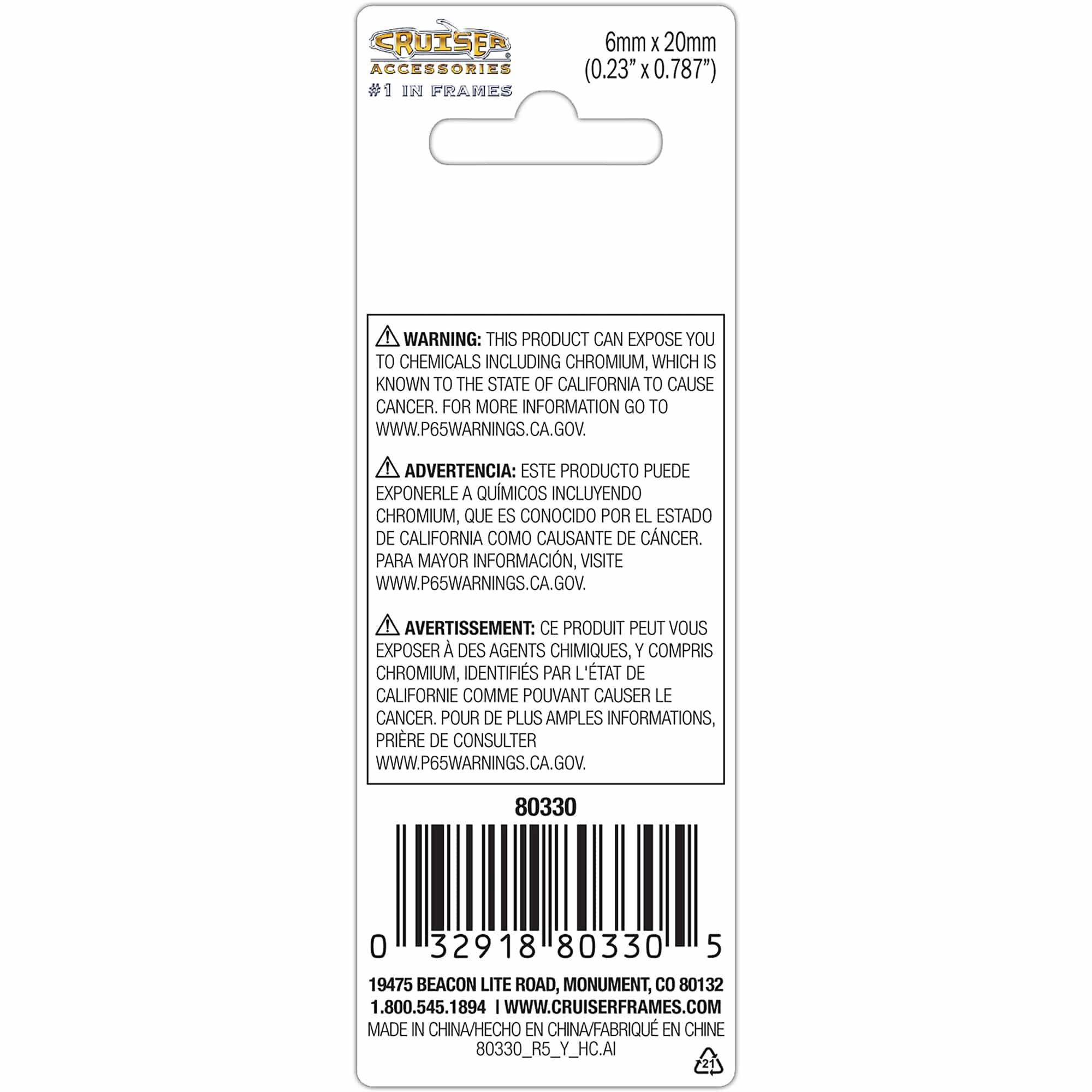 Metric-Steel License Plate Fasteners