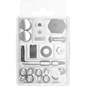 Cruiser Accessories Ultimate Pro Plus Locking license plate fasteners kit, front view