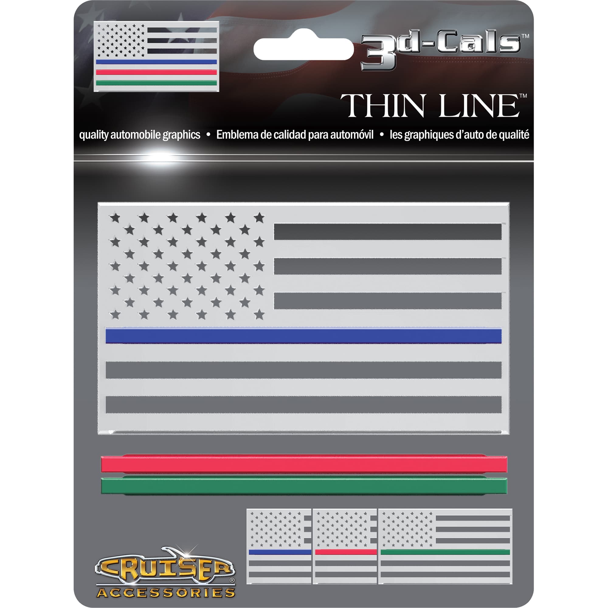 Thin Line Decal, Chrome