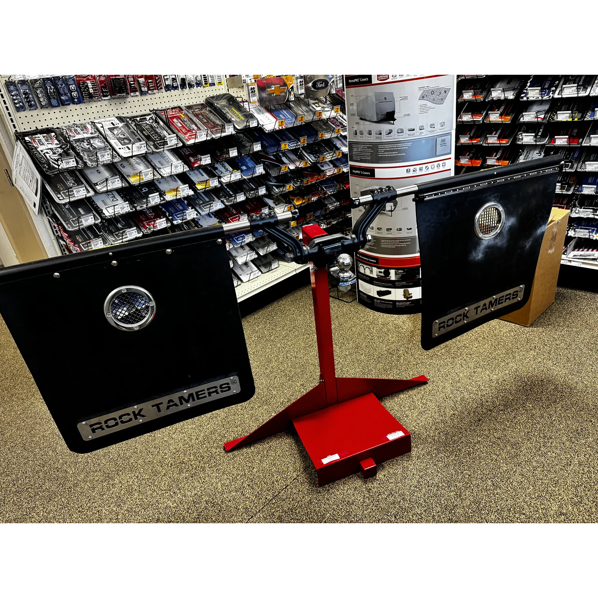 Display Stand for 00108 Mudflap System, Red
