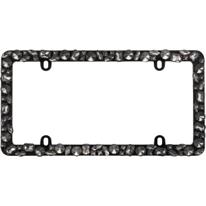 Cruiser Accessories Dazzle license plate frame in black, front view