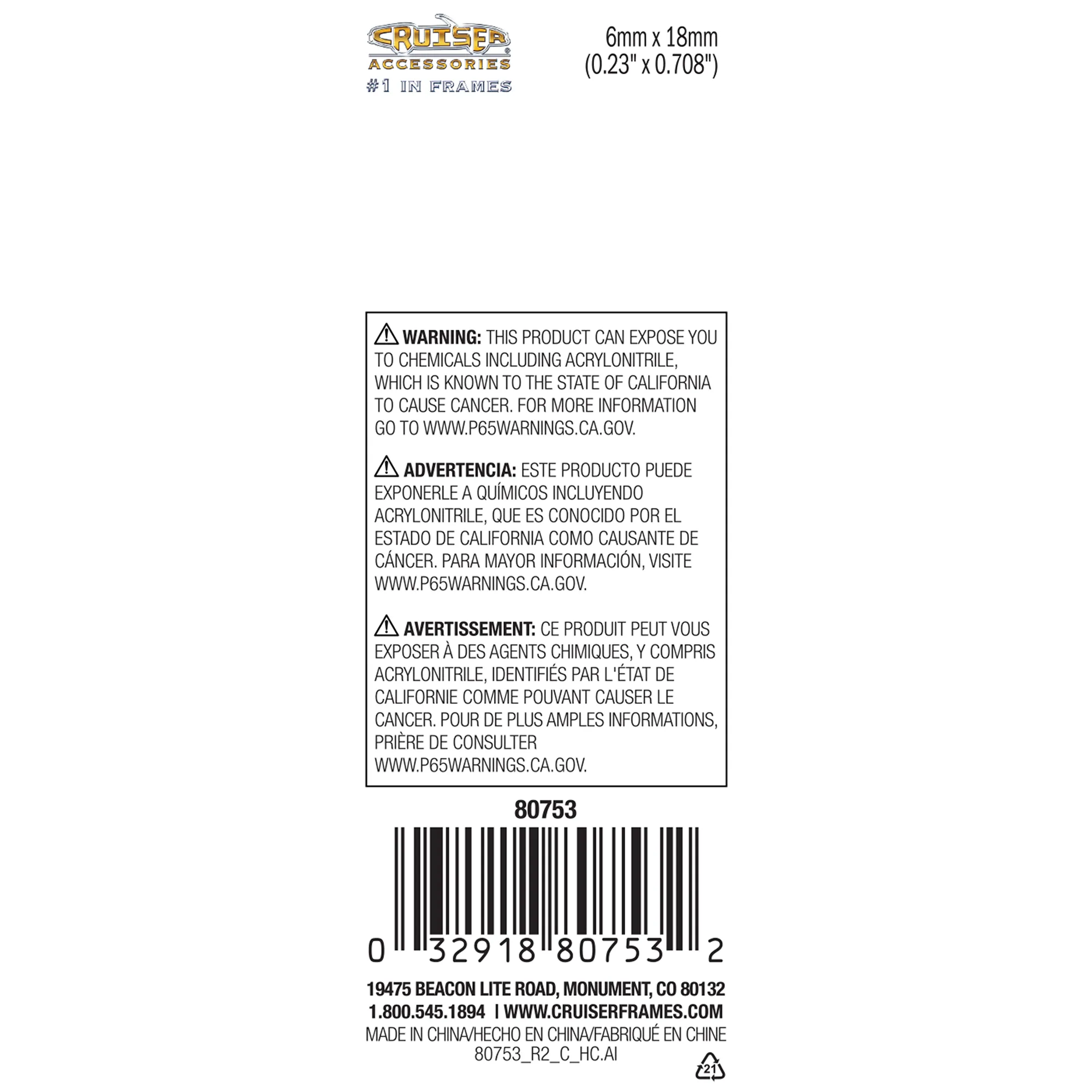 Anti-Theft License Plate Fasteners, Black