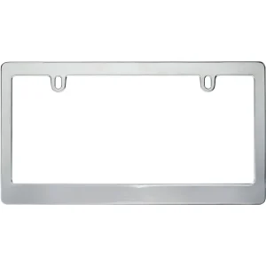 Cruiser Accessories Aura Stainless license plate frame, front out of package view