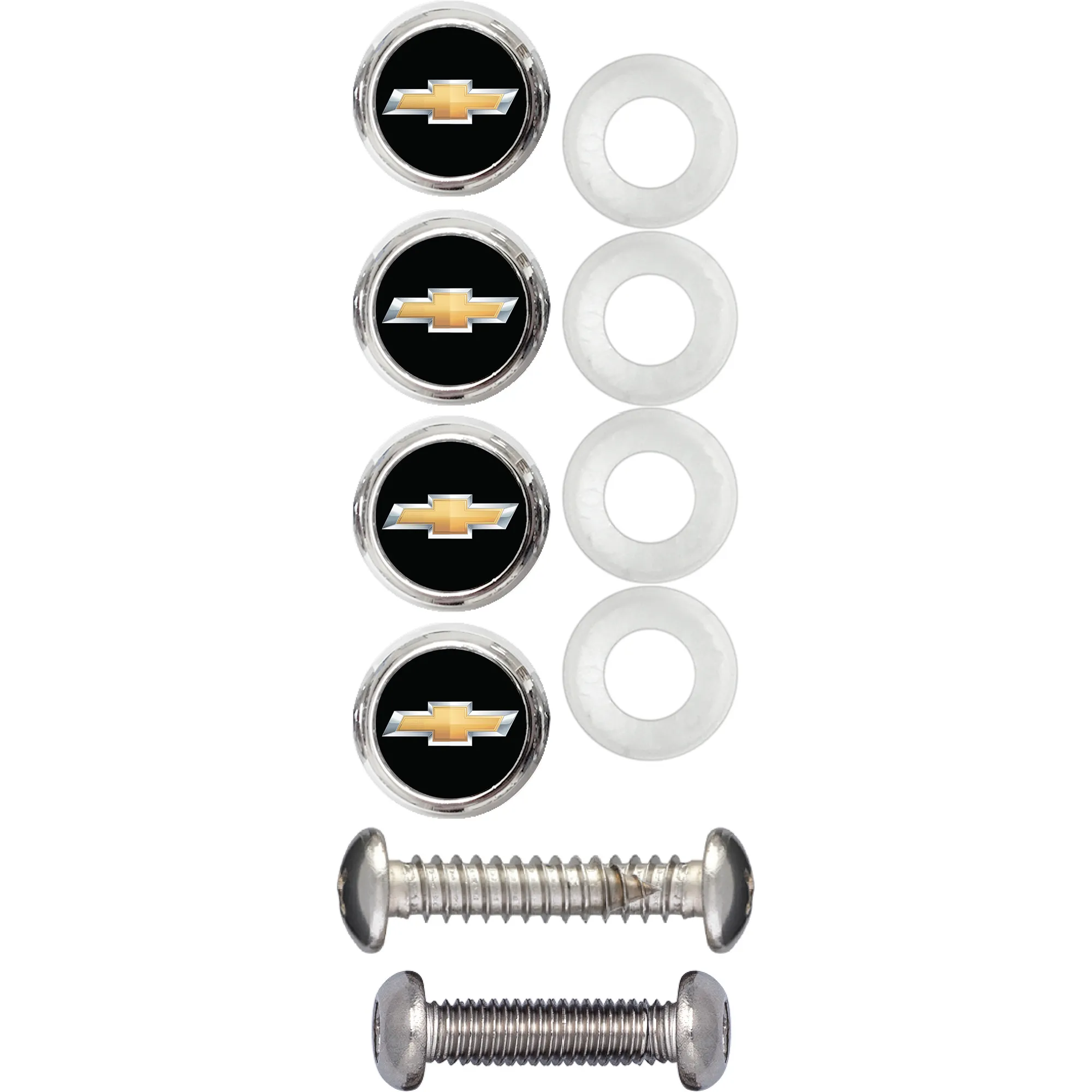 Chevrolet License Plate Fastener Caps