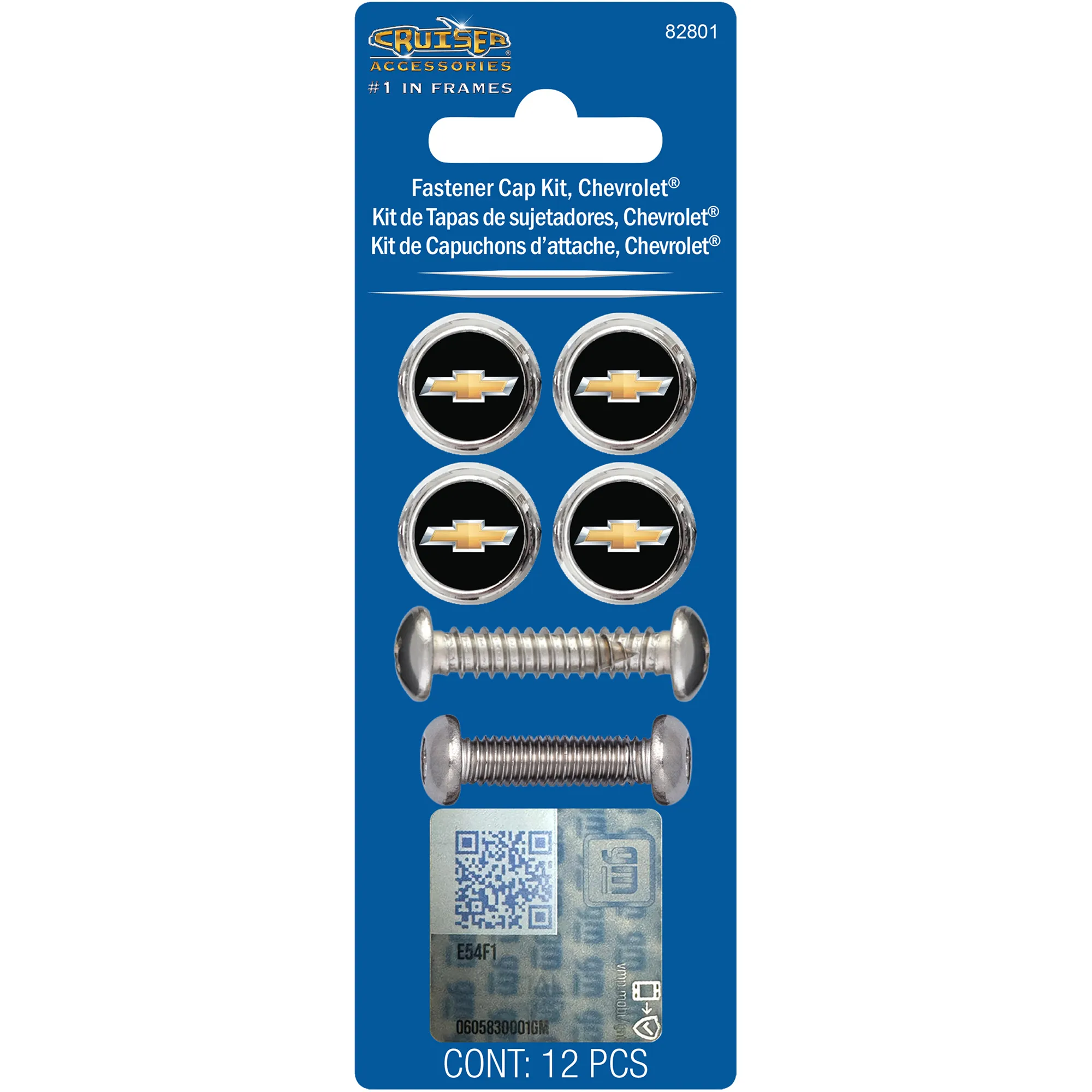 Chevrolet License Plate Fastener Caps